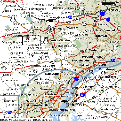 Downingtown, PA - Area Map